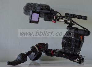 Canon C300 EF shoulder mount kit Rig without hood / loupe