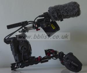 Canon C300 EF shoulder mount kit Full rig. Loupe (Z-finder) optional