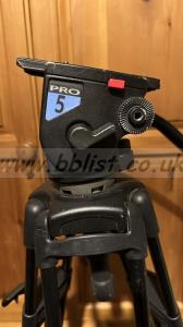 Vinten Pro 5 Head with Manfroto525 Mvb Tripod/PaddedBag 