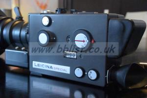 Leicina Special Super 8 Camera, 2x lenses, 2x batts, extras Lieca Leicina Special Super 8 Camera, 2x battery caddy's
