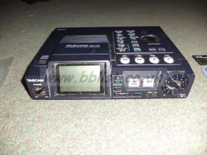 Tascam HD P2 field recorder c/w Portabrace Bag. Front of unit