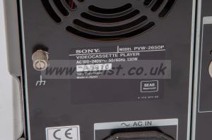 Sony PVW-2650P Betacam SP Editing Player with DT PAL 