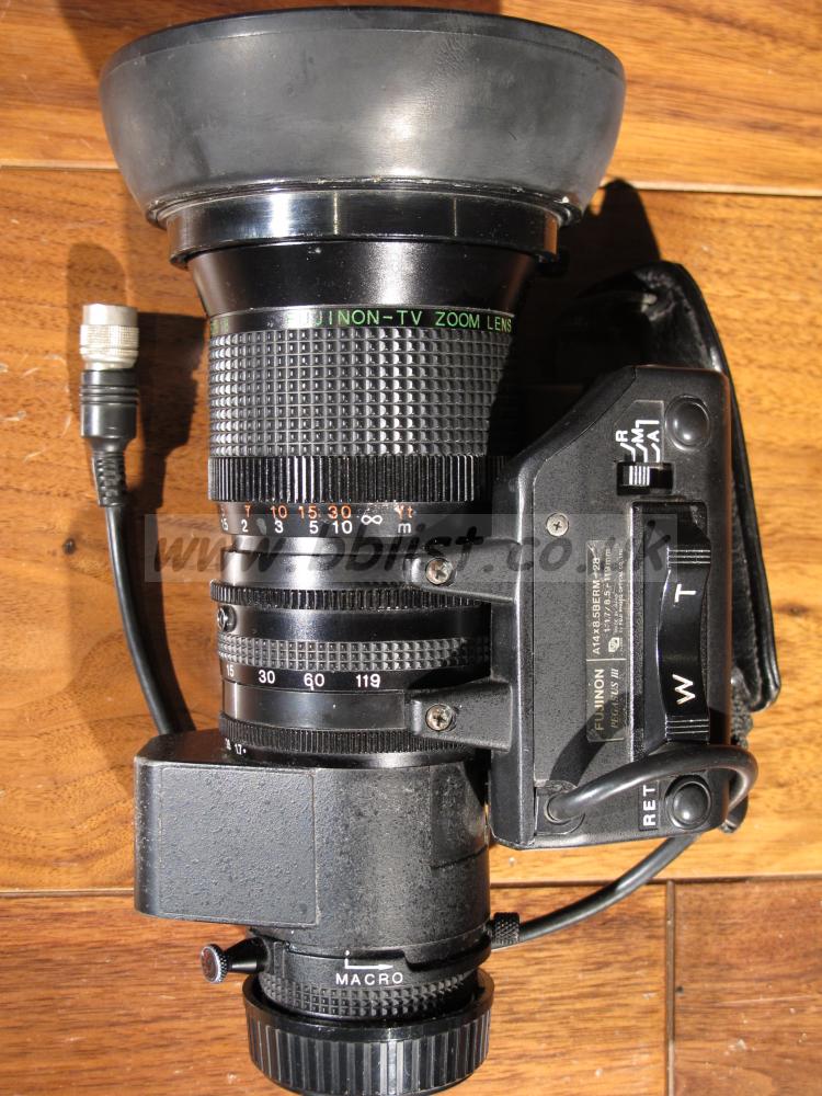 ZOOM 14:1 FUJINON PEGASUS III BROADCAST LENS WITH DOUBLER