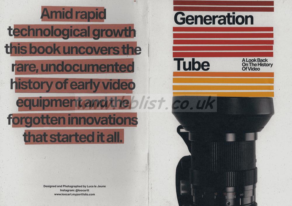 Looking for 70\'s to 80\'s Video cameras "Generation Tube"
