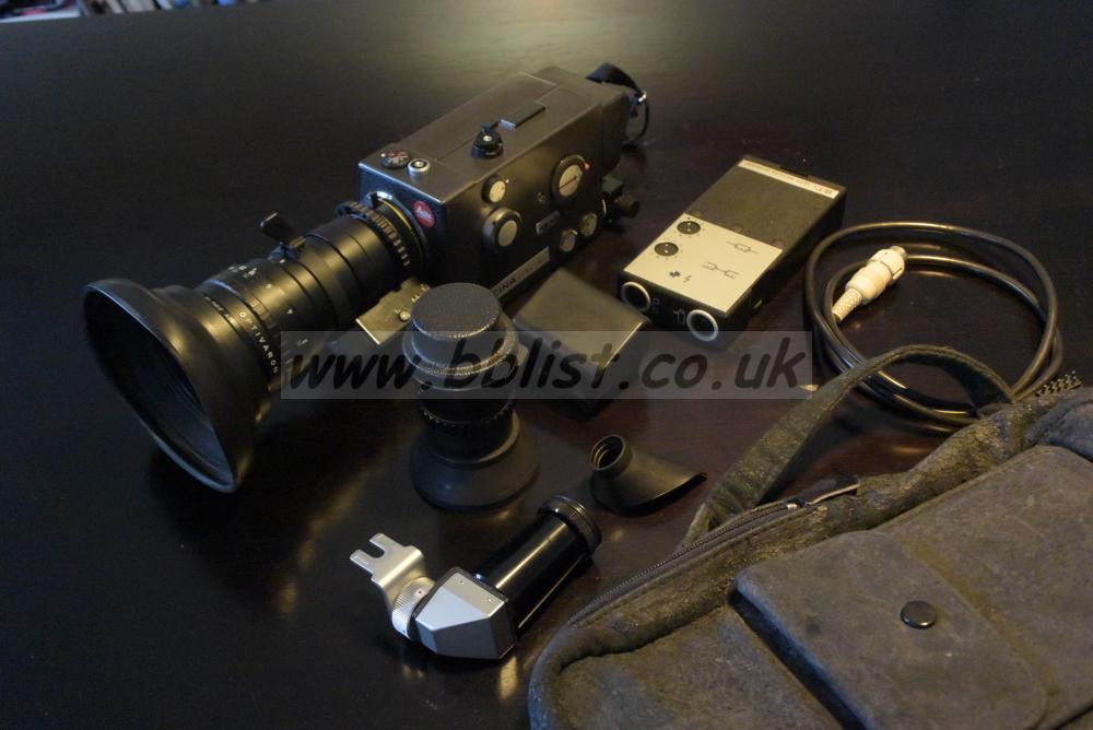 Leicina Special Super 8 Camera, 2x lenses, 2x batts, extras Lieca Leicina Special Super 8 Camera, 2x lenses, 2 battery caddy\'s, multi angle viewfinder attachment, ST1 timelapse controller.