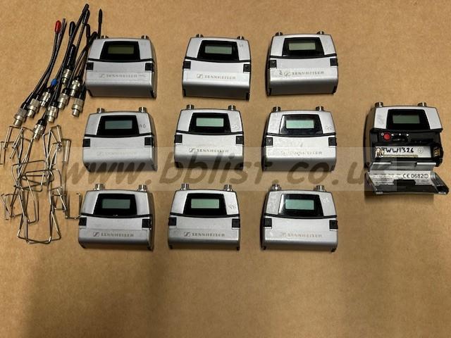 10 x Sennheiser SK5212 Minature Tx (Shortband)