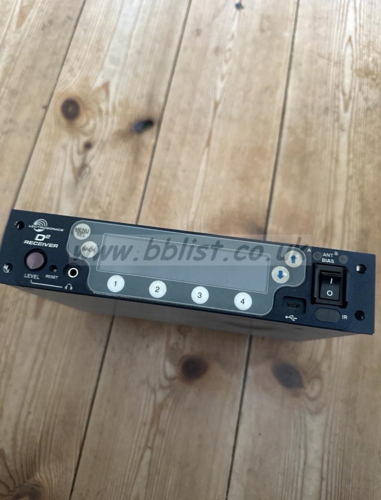 Lectrosonics DSQD Band A1 and B1 with Dante