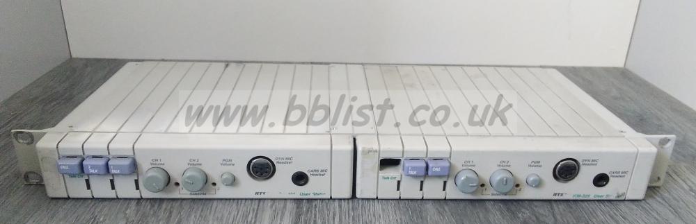 2x Telex RM-325 Intercom  User Stations