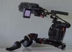Canon C300 EF shoulder mount kit Rig without hood / loupe